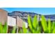 Modern home exterior showcasing desert landscaping and mountain views at 10348 Bressana Dr, Las Vegas, NV 89135