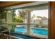 View of pool from kitchen window at 2104 Inverness Dr, Henderson, NV 89074