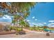 Beautiful backyard showcasing lush landscaping and a serene golf course view at 2729 Echo Mesa Dr, Las Vegas, NV 89134