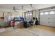 Garage with clutter and storage at 2729 Echo Mesa Dr, Las Vegas, NV 89134