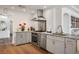 Modern kitchen featuring stainless steel appliances and granite countertops at 2729 Echo Mesa Dr, Las Vegas, NV 89134