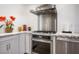 Modern kitchen featuring stainless steel appliances and granite countertops at 2729 Echo Mesa Dr, Las Vegas, NV 89134