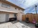 The backyard features a concrete patio and a fence at 2804 Marlin Ave, Las Vegas, NV 89101