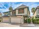 Inviting two-story home with a two-car garage and well-maintained landscaping at 4043 Chalfont Ct, Las Vegas, NV 89121
