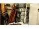 A storage area full of items and containers at 4432 Faberge Ave, Las Vegas, NV 89115