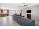 Spacious living area with tile flooring and open layout to kitchen and dining at 4669 E Saint Louis Ave, Las Vegas, NV 89104