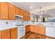 This kitchen features an updated backsplash and stylish countertops at 5046 Great Abaco St, North Las Vegas, NV 89031