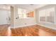 Open-concept living space features hardwood floors, natural light, and neutral tones at 5046 Great Abaco St, North Las Vegas, NV 89031