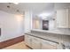 Kitchen with white cabinets, stainless steel appliances and an eat-in counter at 5250 S Rainbow Blvd # 2046, Las Vegas, NV 89118