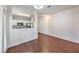 Living room featuring hardwood floors and a view into the kitchen at 5250 S Rainbow Blvd # 2046, Las Vegas, NV 89118