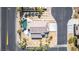 An overhead shot displays the home's backyard oasis, parking, and landscaping at 5640 Coe Estates Ct, Las Vegas, NV 89149
