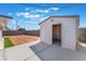 Outdoor storage shed offering ample space for tools and equipment, enhancing organization at 6213 Burgundy Way, Las Vegas, NV 89107