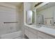 Bathroom features a bath and shower combination plus an extended vanity at 6357 Vicuna Dr, Las Vegas, NV 89146