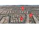 Residential community aerial view, highlighting street access and community layout at 660 Otter Brook St, Henderson, NV 89011