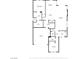Detailed home floor plan, including dimensions for the primary bedroom, kitchen, and living room at 660 Otter Brook St, Henderson, NV 89011