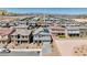 Neighborhood aerial showcasing many single Gathering homes and open space in a planned community at 70 Pikiariki Ct, Las Vegas, NV 89183