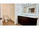 Bathroom featuring tile flooring and a modern vanity at 7100 Pirates Cove Rd # 1022, Las Vegas, NV 89145