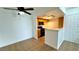 Cozy kitchen view highlighting tile floors, cabinetry and stainless steel appliances at 7100 Pirates Cove Rd # 1022, Las Vegas, NV 89145