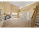 Spacious living room with fireplace at 861 Mcmurray Dr, Pahrump, NV 89060
