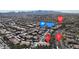 Aerial view of the home and community with landmarks marked at 950 Seven Hills Dr # 2418, Henderson, NV 89052