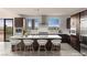 Spacious kitchen with large island, modern appliances and stunning mountain view at 1172 Monte De Luz Way, Henderson, NV 89012