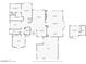 Detailed floor plan showcasing the layout of the home with labelled rooms, dimensions, and room adjacencies at 2021 Evansdale St, Henderson, NV 89052