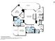 Condo floorplan highlighting room sizes, kitchen layout, balcony locations, and general flow at 2877 Paradise Rd # 2203, Las Vegas, NV 89109