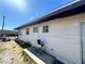 Side view of a single story home with white siding at 3505 W Bonanza Rd, Las Vegas, NV 89107