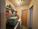 Laundry room with shelving, storage containers, washer, and dryer at 3505 W Bonanza Rd, Las Vegas, NV 89107