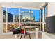 Spectacular city views from the bedroom showcasing the dazzling lights of the city skyline at 4575 Dean Martin Dr # 1605, Las Vegas, NV 89103