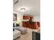 Living room and kitchen featuring stainless appliances, modern lighting and comfortable seating at 4575 Dean Martin Dr # 1605, Las Vegas, NV 89103