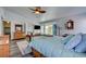 Inviting main bedroom with a large window and access to the main bathroom at 5217 Cold River Ave, Las Vegas, NV 89130