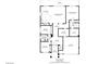 Floor plan featuring three bedrooms, two baths, living spaces, laundry, and garage at 5977 Ancient Peaks Ave, Las Vegas, NV 89141