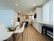 Elegant kitchen showcasing modern finishes and an open design with stainless appliances and barstool seating at 6495 Little Harbor Ct, Las Vegas, NV 89141