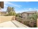 Overlooking the neighborhood, this balcony has metal railings and provides a great space for relaxation at 8216 Swallow Falls St, North Las Vegas, NV 89085