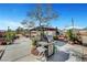 Lovely backyard showcasing a paved patio, a stylish gazebo, and an outdoor grilling station for al fresco dining at 8365 Haven St, Las Vegas, NV 89123