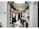 Large walk-in closet with built-in shelving and ample storage for clothing and accessories at 8365 Haven St, Las Vegas, NV 89123