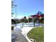 Neighborhood splash pad with sprayers and covered seating at 8944 Skye Canyon Ranch St, Las Vegas, NV 89166