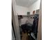 Walk-in closet provides ample storage with built in shelving and room for suitcases and personal items at , Las Vegas, NV 89122