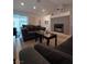 Spacious living room boasting a charming fireplace and ample natural light at , Las Vegas, NV 89122
