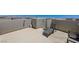 This private rooftop deck is ideal for relaxing with a lounge chair and privacy walls at 134 Lomita Heights Dr, Las Vegas, NV 89138