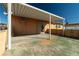Covered patio with concrete floor at 1805 Helen Ave, North Las Vegas, NV 89032