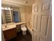 Functional bathroom with a combined shower-tub and vanity with storage at 2966 Juniper Hills Blvd # 102, Las Vegas, NV 89142