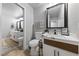 Secondary bathroom showing toilet and sink at 320 Shadybrook Ln # D, Las Vegas, NV 89107