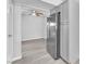 Updated kitchen with stainless steel appliances and light gray cabinets at 3929 Torsby Pl # 3929, Las Vegas, NV 89119