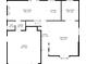 Layout features a living room, kitchen, dining room, Gathering room, foyer, laundry, bathroom, and garage at 429 Sunburst Dr, Henderson, NV 89002