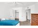 Bedroom showcasing a walk-in closet and an en-suite bathroom for added convenience and privacy at 4555 E Sahara Ave # 120, Las Vegas, NV 89104