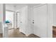 Hallway showcasing access to the bedroom and closet with neutral walls at 4555 E Sahara Ave # 120, Las Vegas, NV 89104