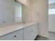 Bathroom with white vanity and large mirror at 4790 Equinox Sky Ave # 2, North Las Vegas, NV 89084