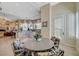 Cozy breakfast nook with shuttered windows next to kitchen, providing a sunny spot for meals and gatherings at 4936 Mountain Foliage Dr, Las Vegas, NV 89148